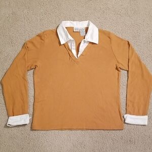 Vintage Jason Maxwell VNeck Top Mustard